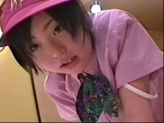 Japanese girl ( 18) with McDonald's uniform 003